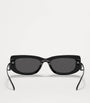 Prada Black Acetate Rectangle PR14YS Sunglasses