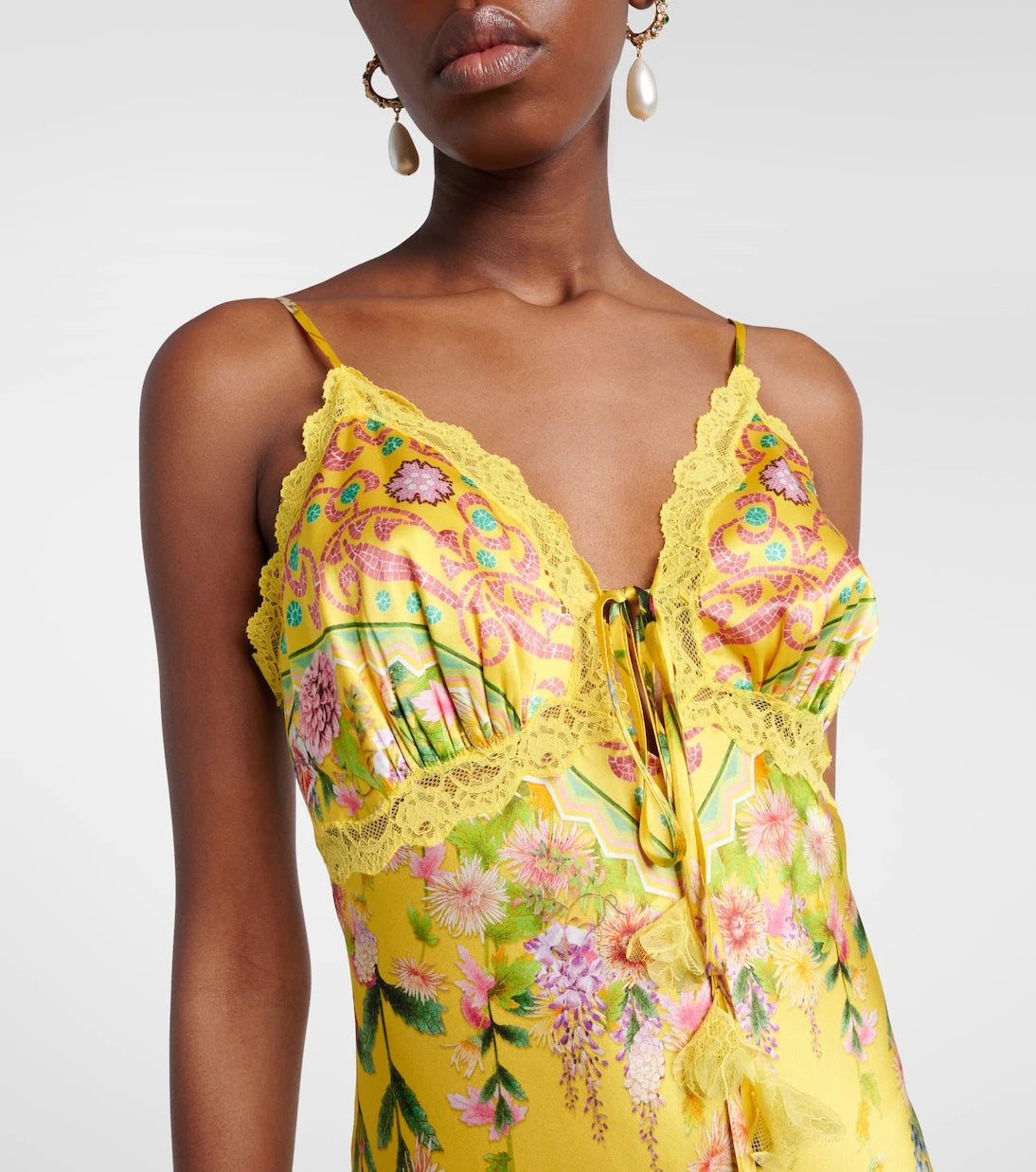Camilla - Printed silk charmeuse maxi dress