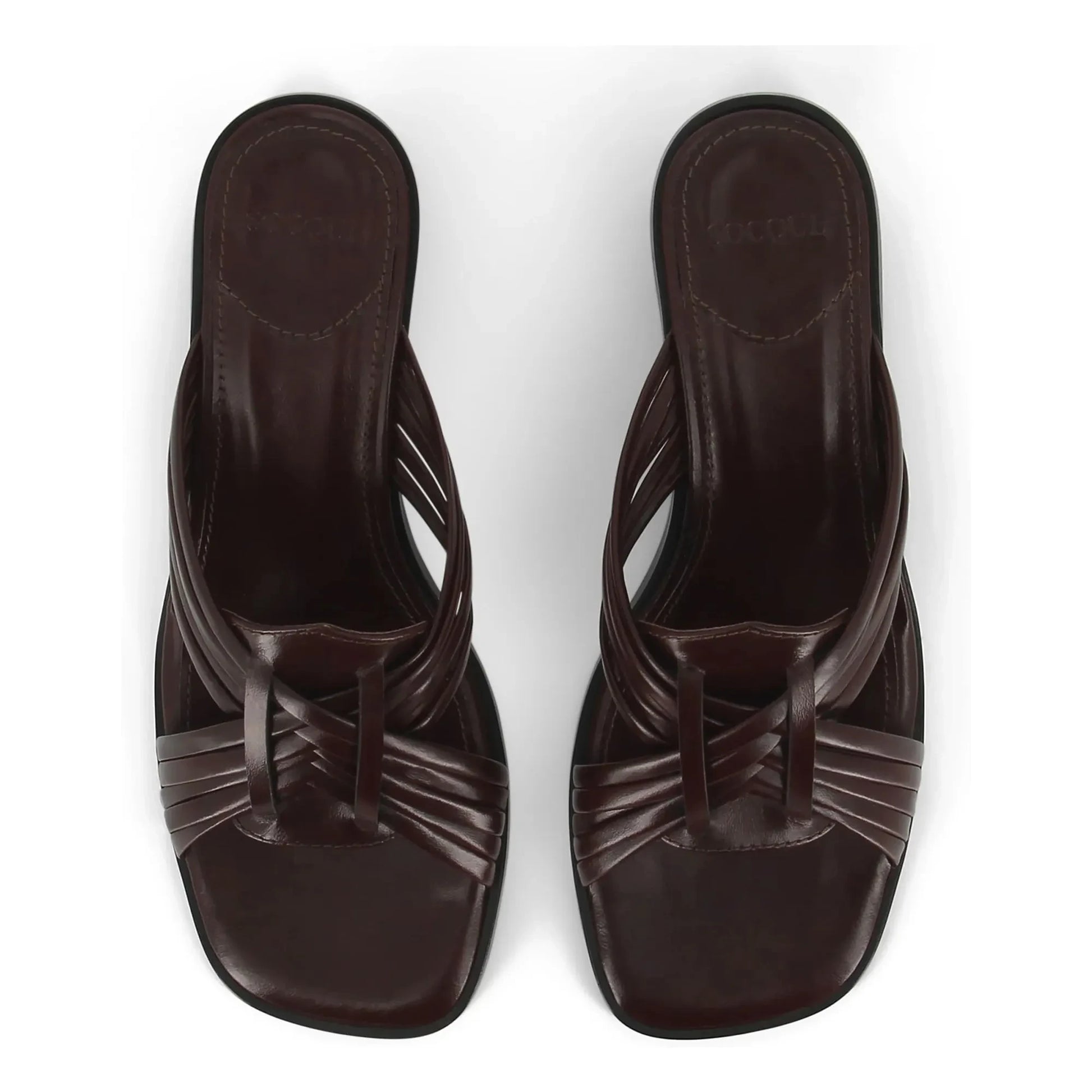 Socque Paris - Janis Leather Sandals | Chocolate
