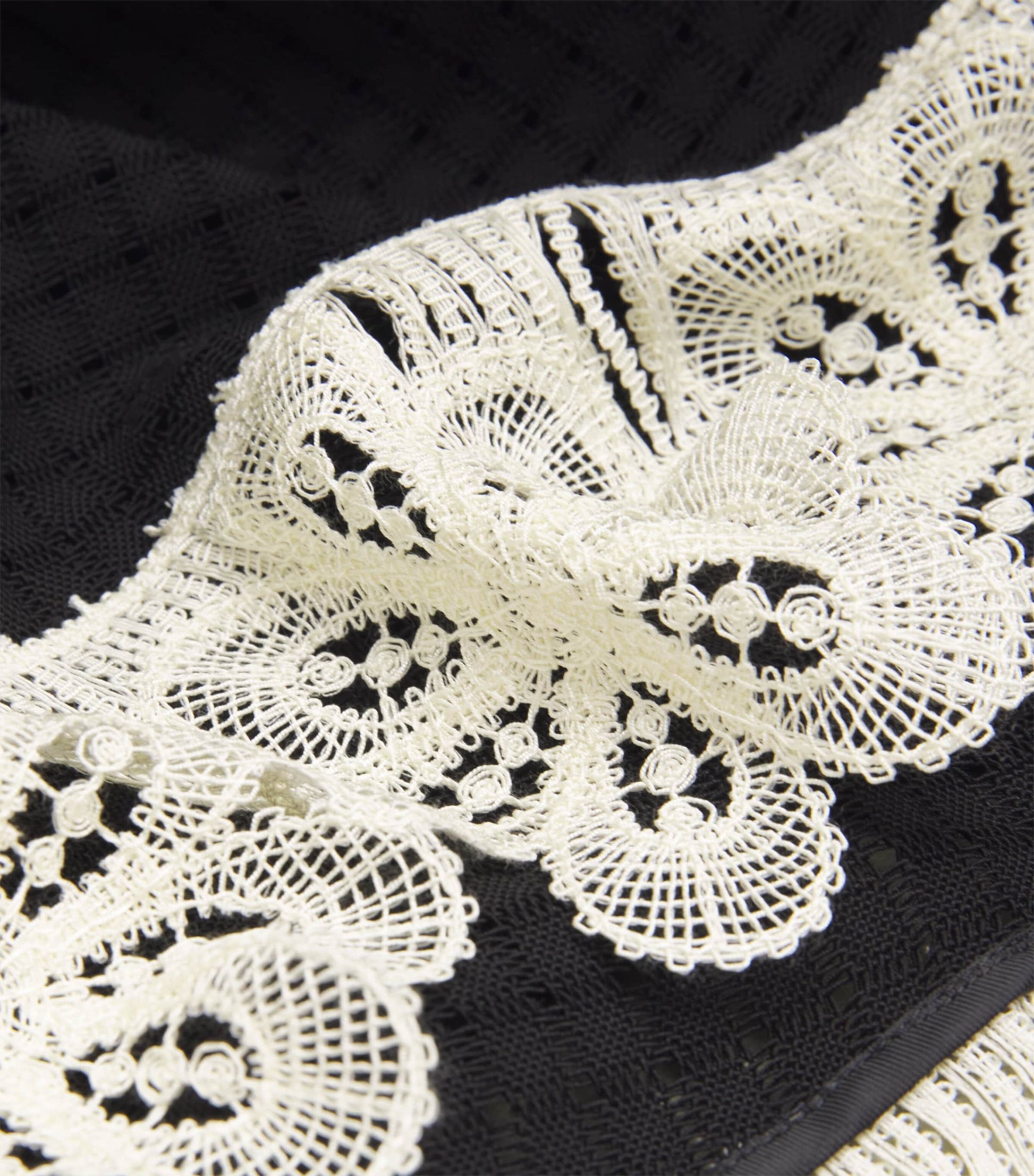 Crochet Lace-Trim La Scala Top