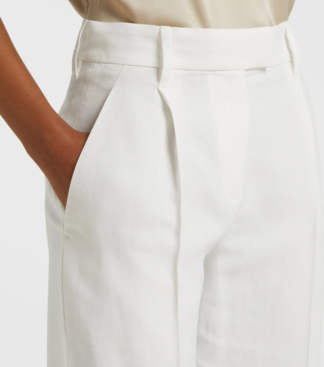 Brunello Cucinelli - Monili twill wide-leg pants