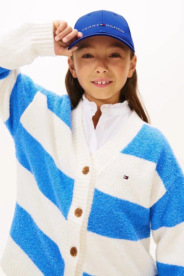 Памучна шапка с козирка Tommy Hilfiger