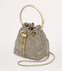 Gold Micro Embellished Bon Bon Top-Handle Bag