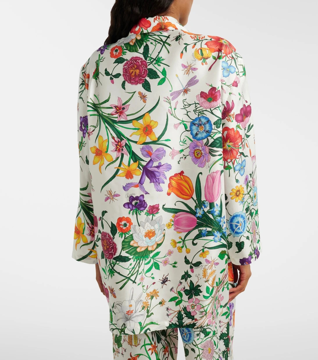 Gucci - Floral silk twill shirt