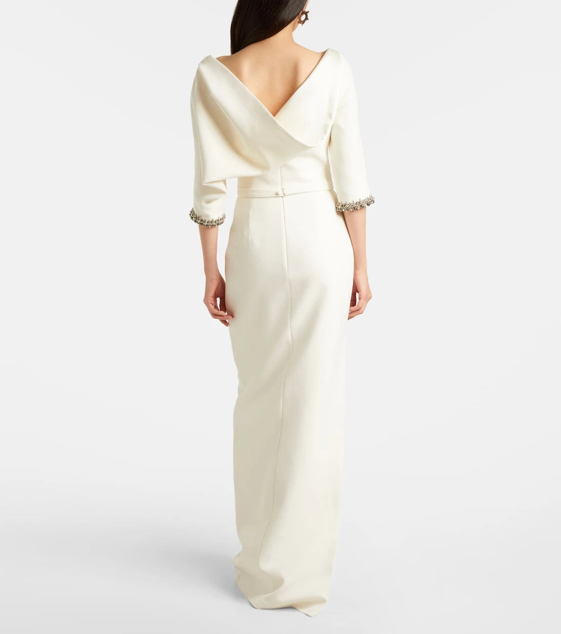 Safiyaa - Bridal Amaris embellished crêpe gown