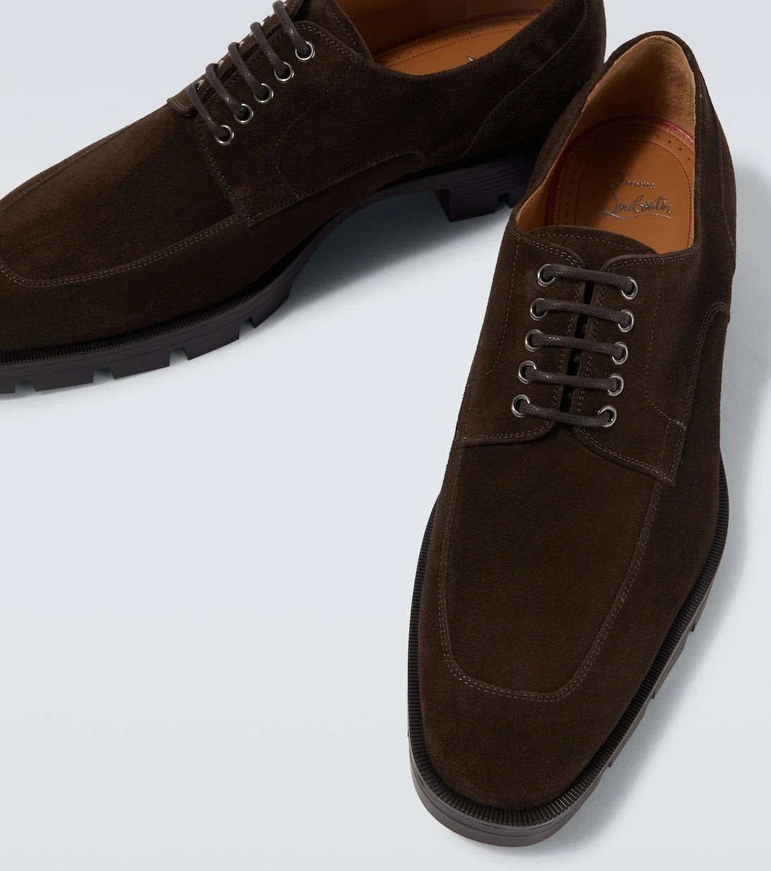Christian Louboutin - Davisol Lion suede Derby shoes