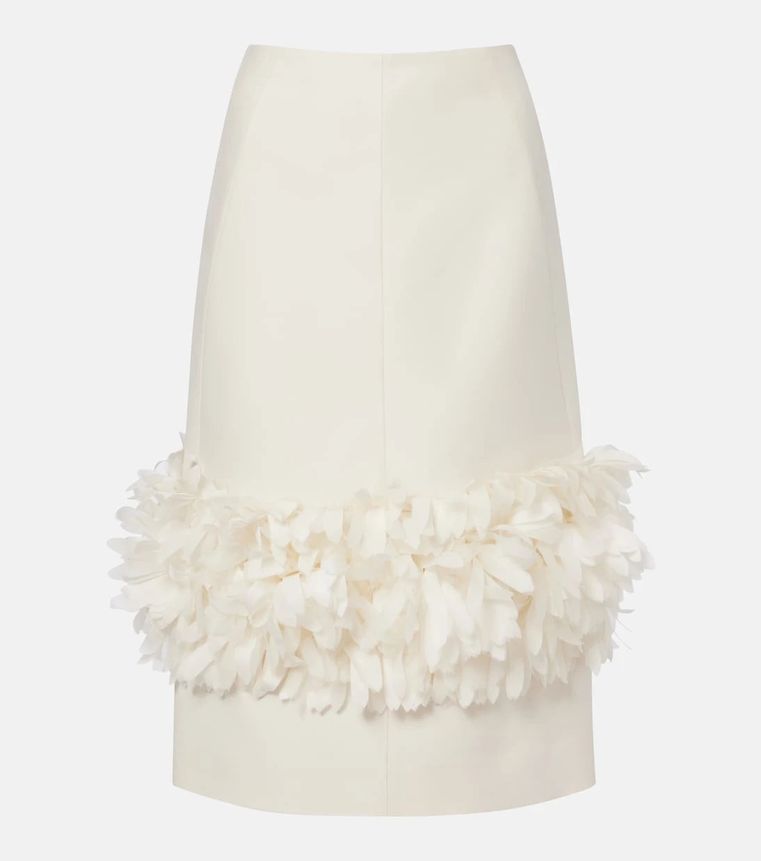 Toteme - Petal wool and silk midi skirt