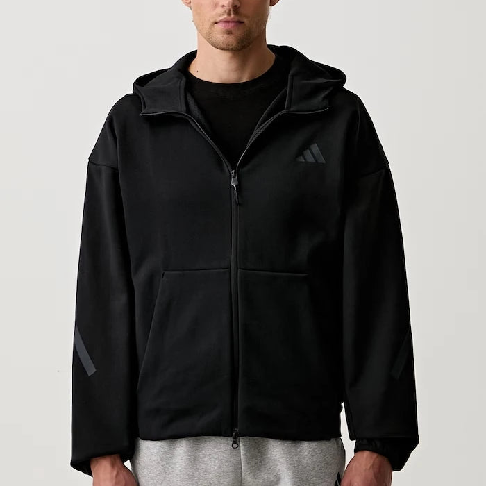 adidas суичър с цип мъжки с памук Z.N.E.