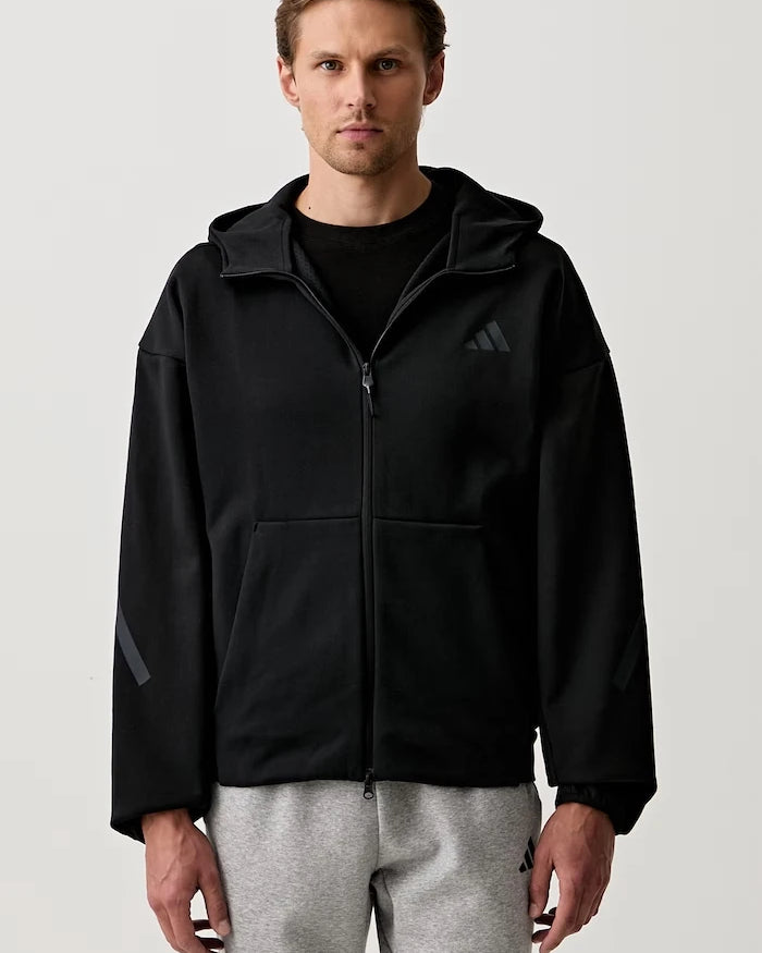 adidas fermuarlı erkek pamuklu sweatshirt Z.N.E.