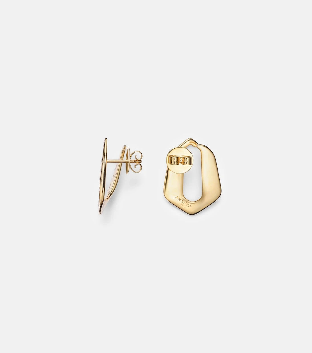 Ananya - 18kt gold earrings with diamonds