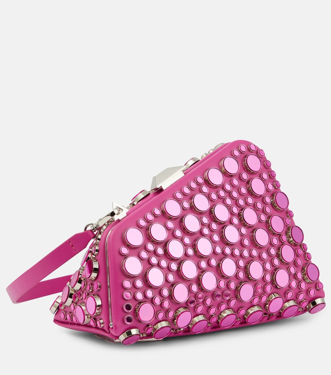 The Attico - Midnight studded leather clutch