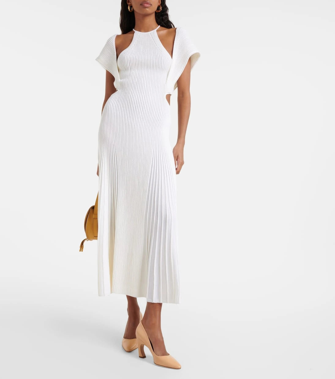 Chloé - Cutout wool maxi dress