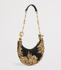 Chloé Black Suede Embellished Horse Shoulder Bag