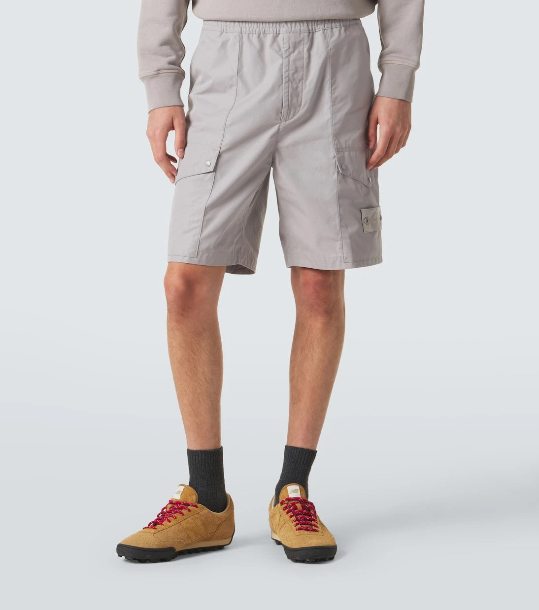 Stone Island - Ghost cotton canvas cargo shorts