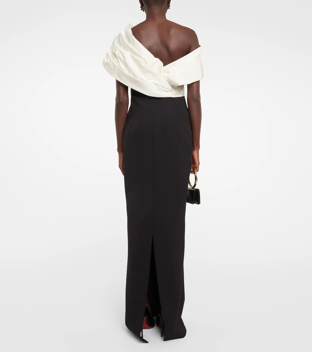 Safiyaa - Lerena Vista crêpe and faille maxi gown