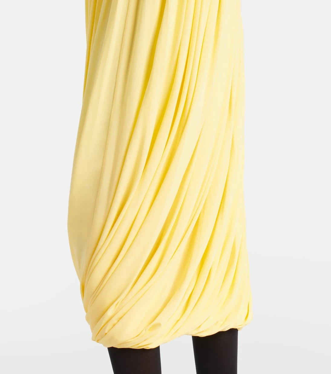 Alaïa - فستان ميدي من الجيرسيه بتصميم مثني