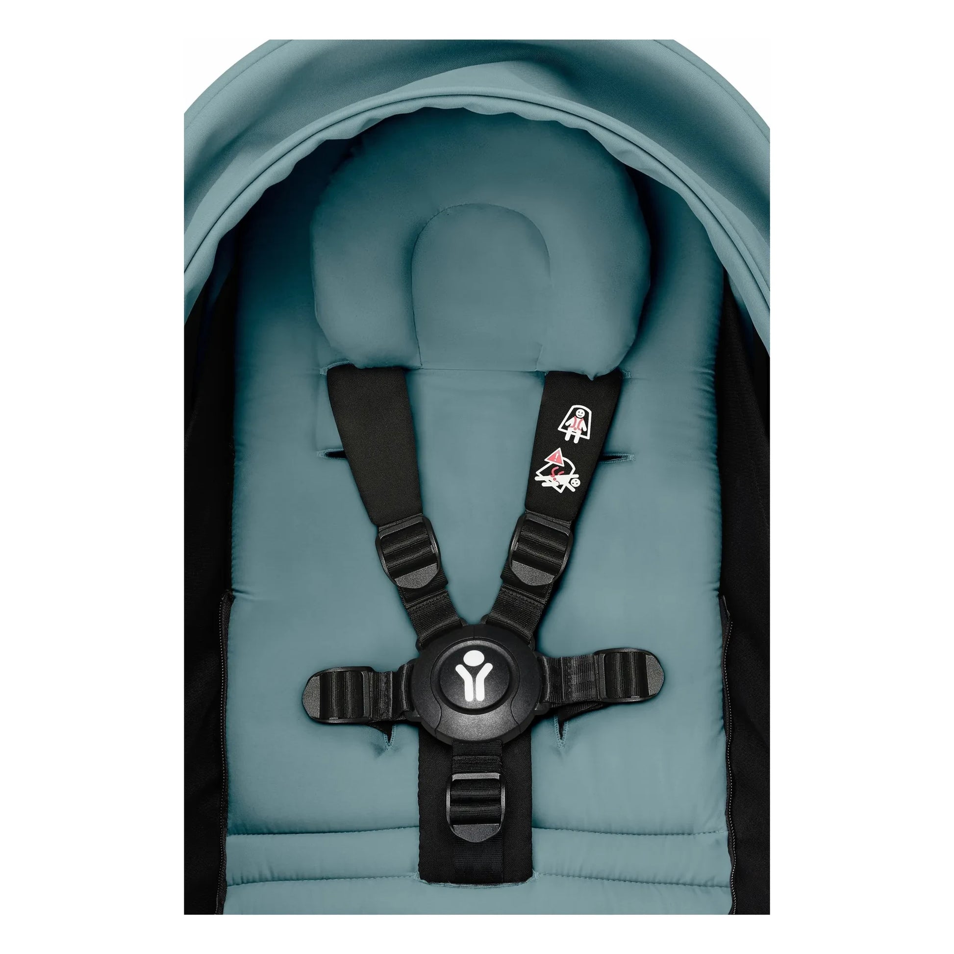 Stokke® - YOYO³ 0+ newborn stroller Black frame | Aqua