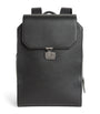 Emporio Armani Tumbled Leather Flapped Backpack