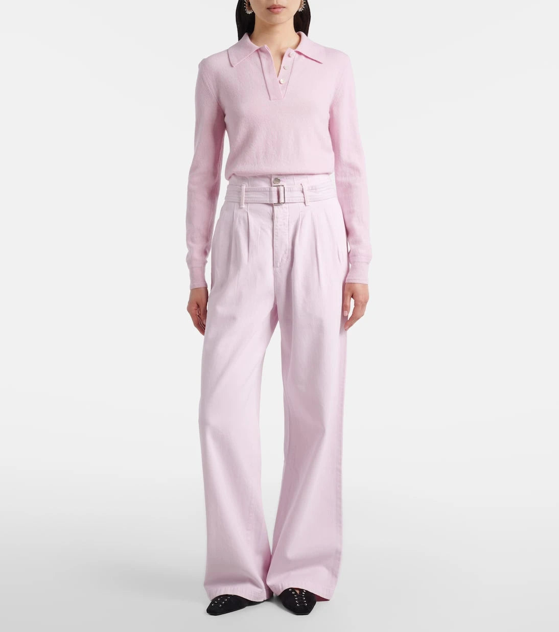 Agolde - x Maria McManus belted wide-leg jeans
