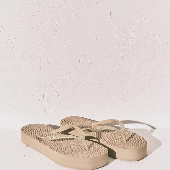 women'secret espadril tarzı parmak arası terlik BLACK&WHITE