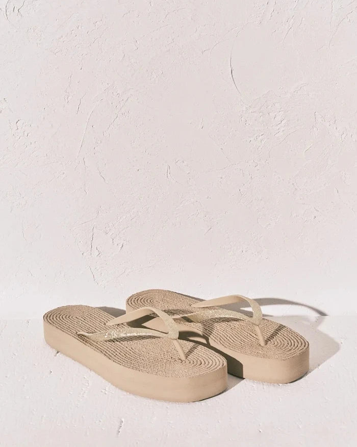 women'secret espadril tarzı parmak arası terlik BLACK&WHITE