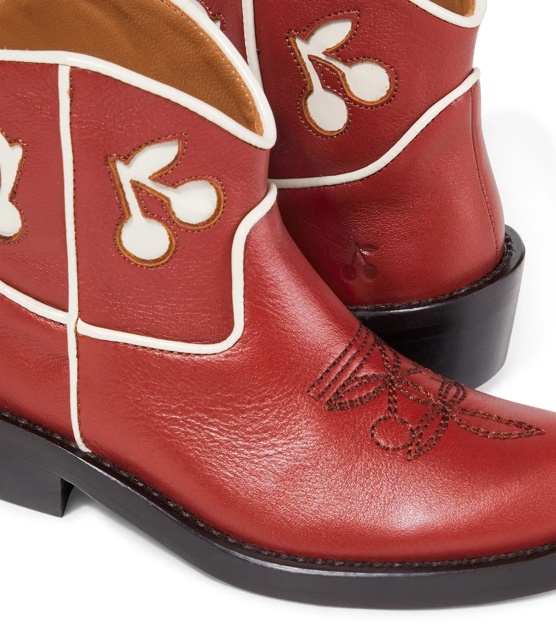 Bonpoint - Joya embroidered leather ankle boots