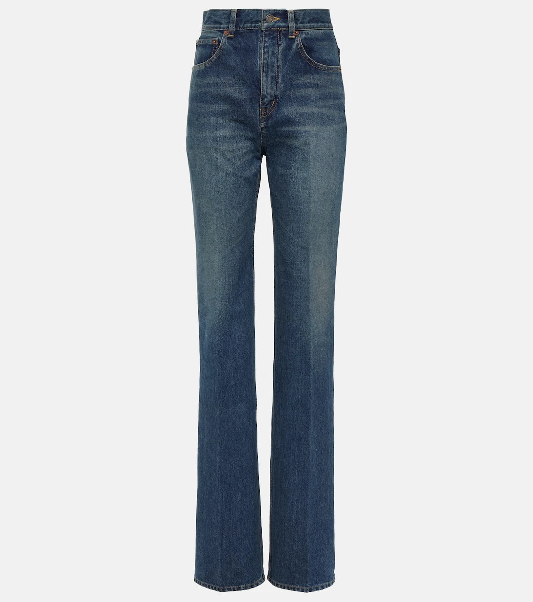 Saint Laurent - Clyde high-rise straight jeans