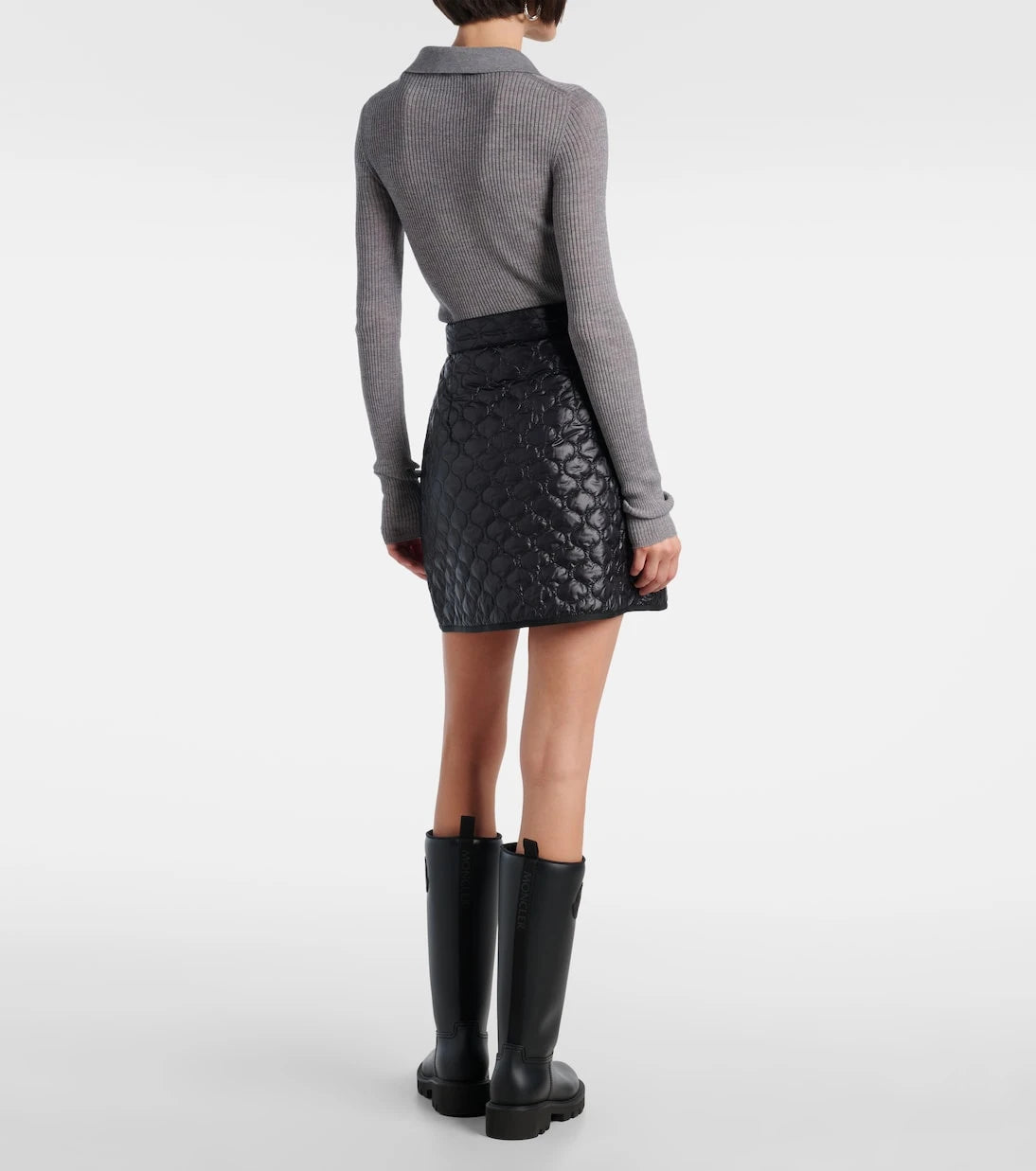 Moncler - Quilted wrap skirt