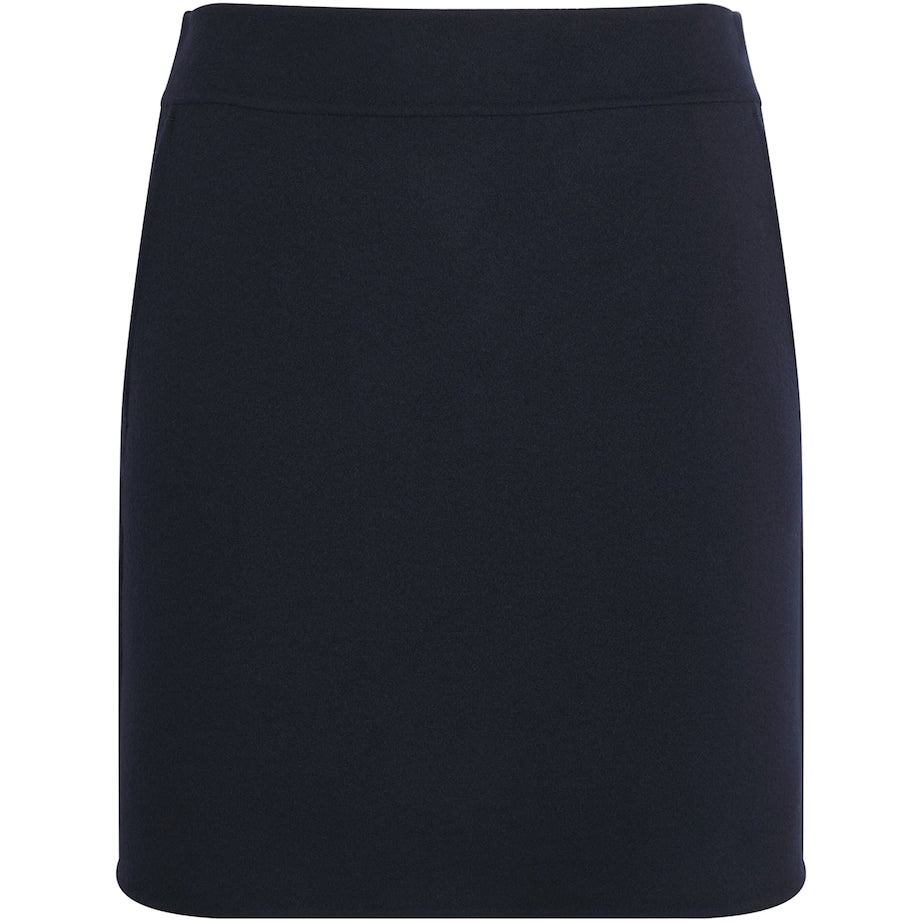 Blue Virgin Wool Mini Skirt