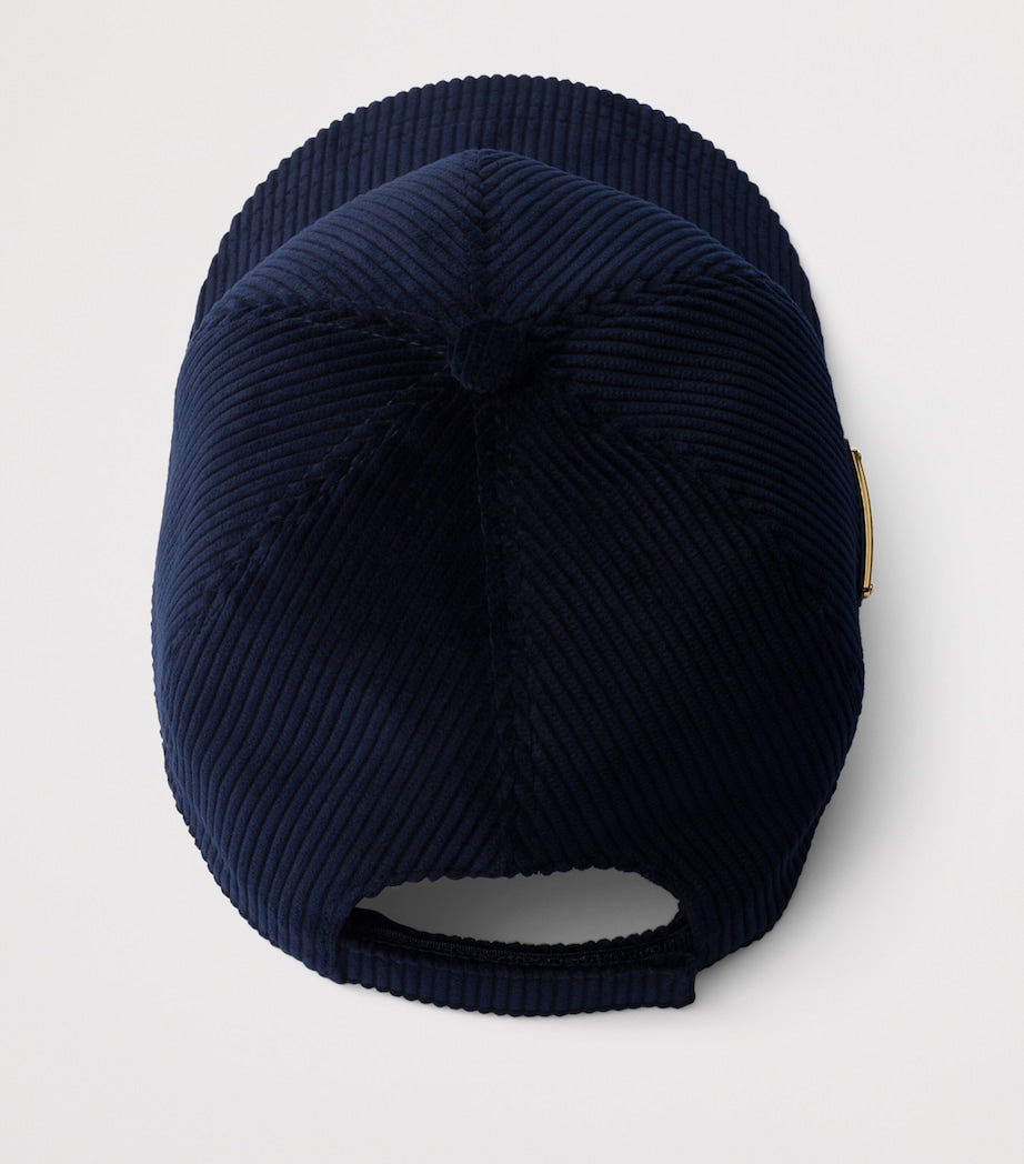 Blue Corduroy Baseball Cap