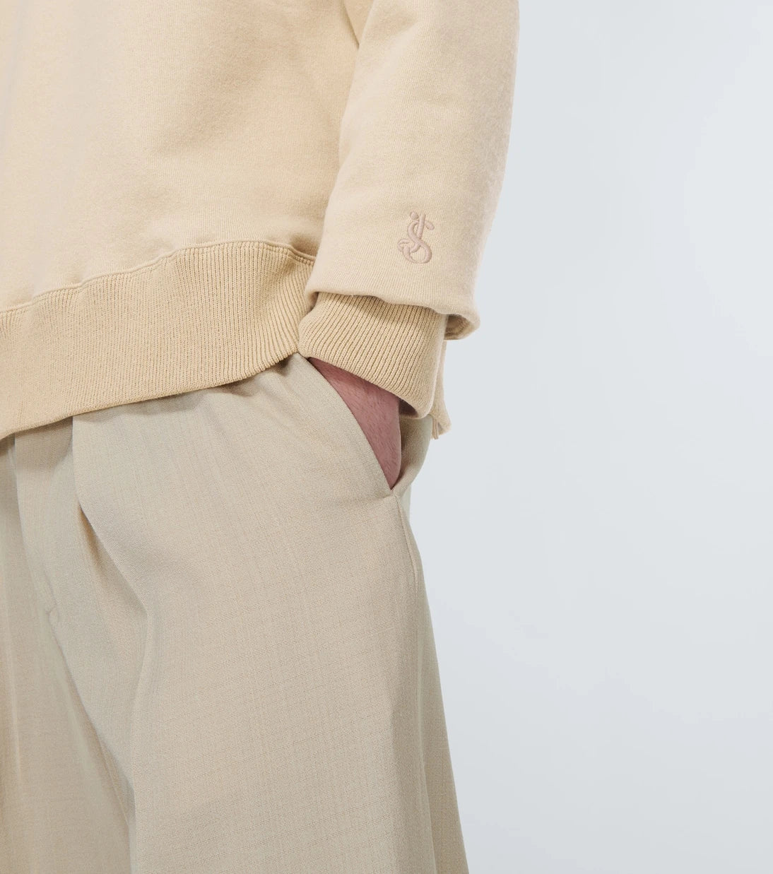 Jil Sander - سويت شيرت من القطن والكشمير