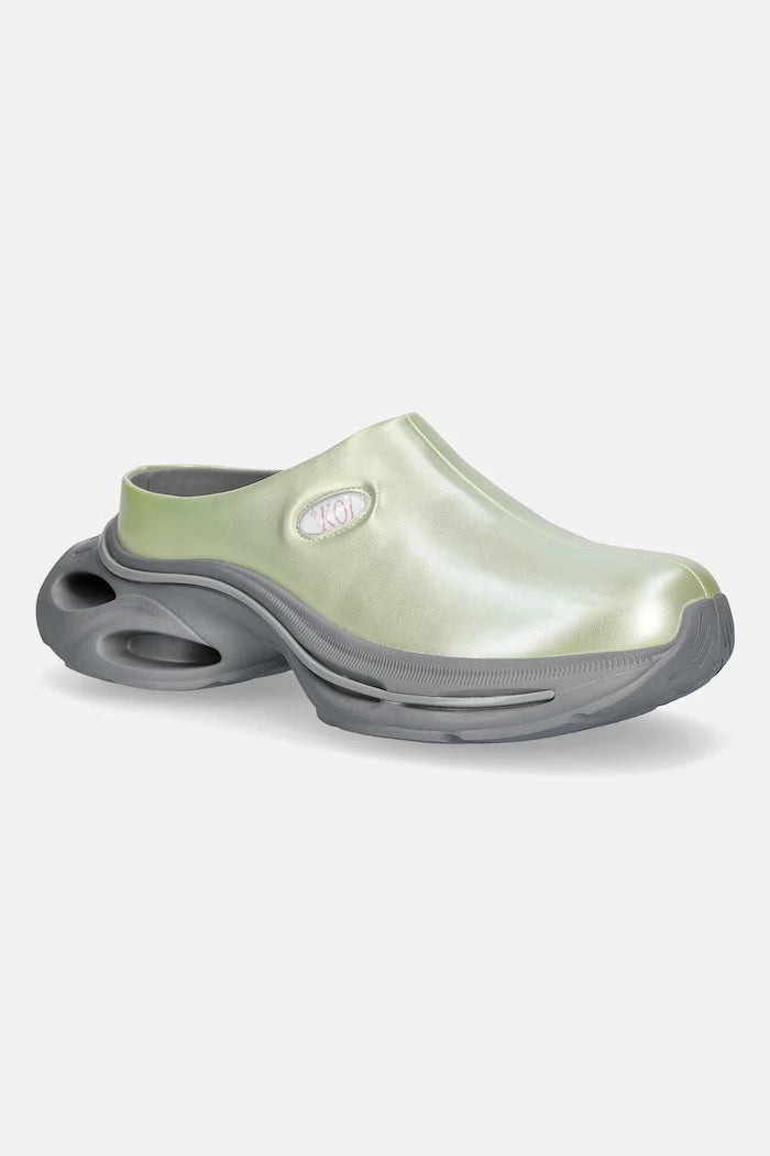 Koi Footwear чехли сабо дамски Lime Waves Chunky Slip On