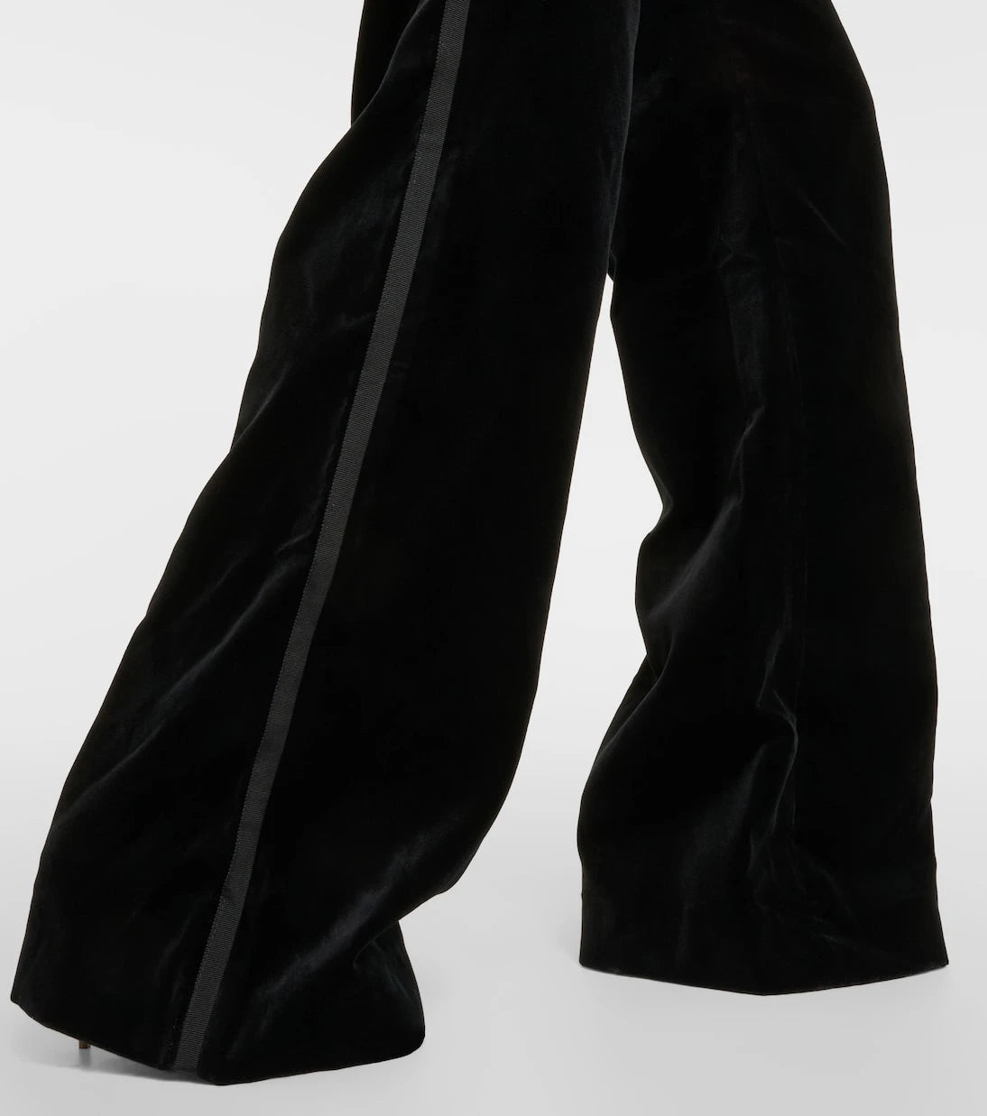 Costarellos - Barine cotton velvet straight pants
