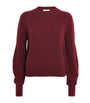 Max Mara Red Cashmere-Blend Sweater