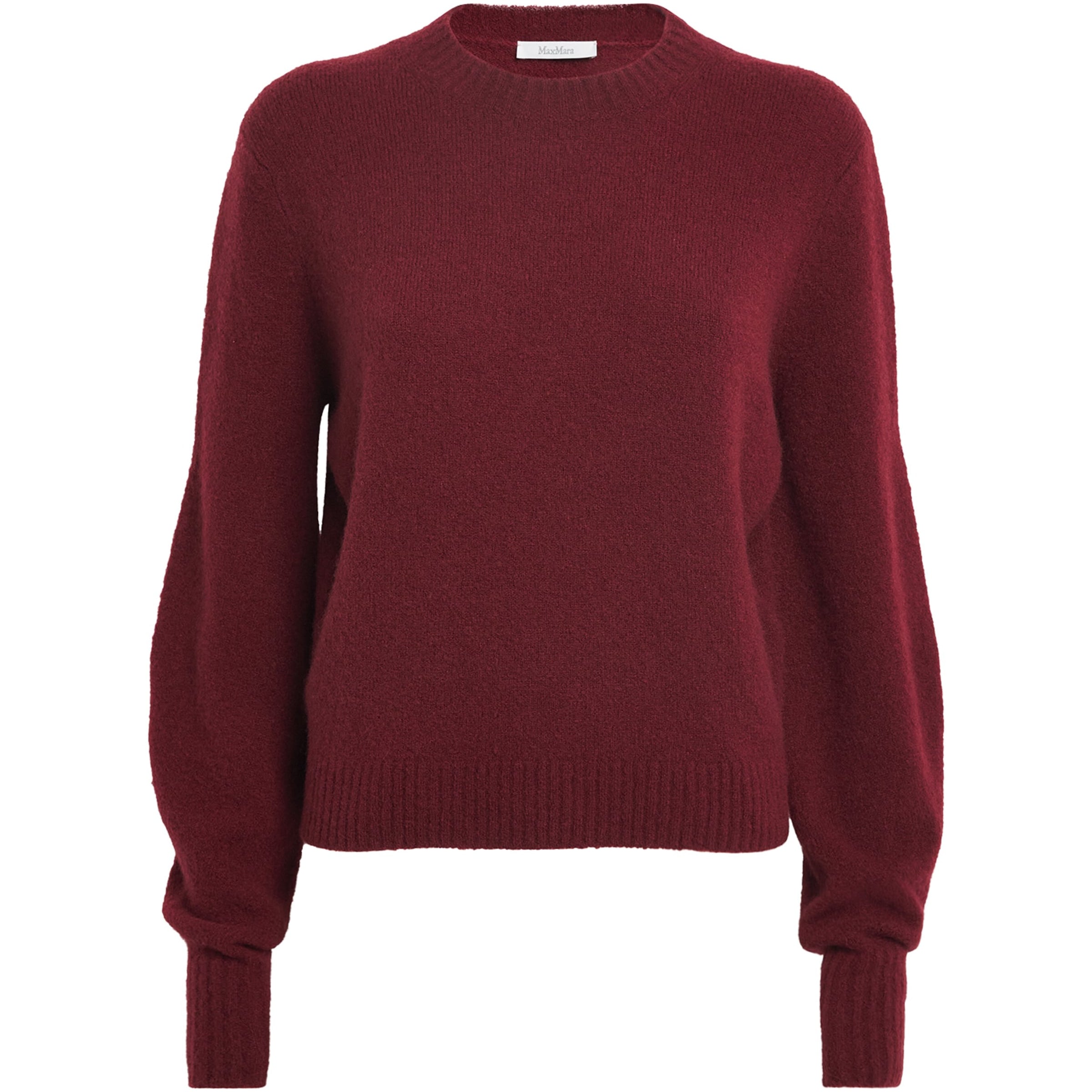 Max Mara Red Cashmere-Blend Sweater