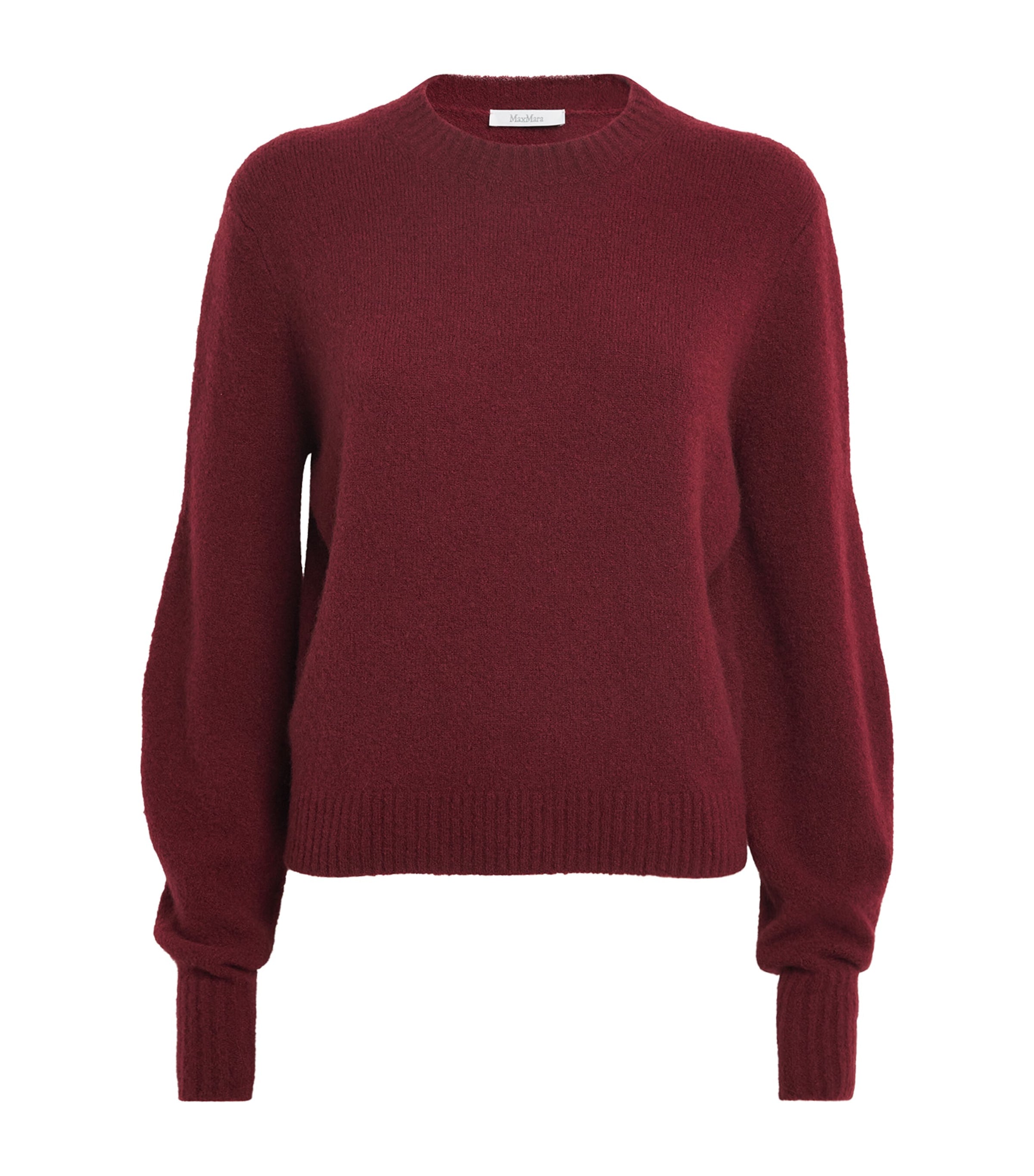 Max Mara Red Cashmere-Blend Sweater