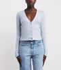 Blue Cashmere Sheer Cardigan