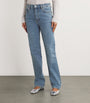 FRAME Navy The Ruler Straight-Leg Jeans