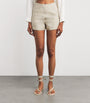 Le Kasha Beige Linen Tailored Ezbet Shorts