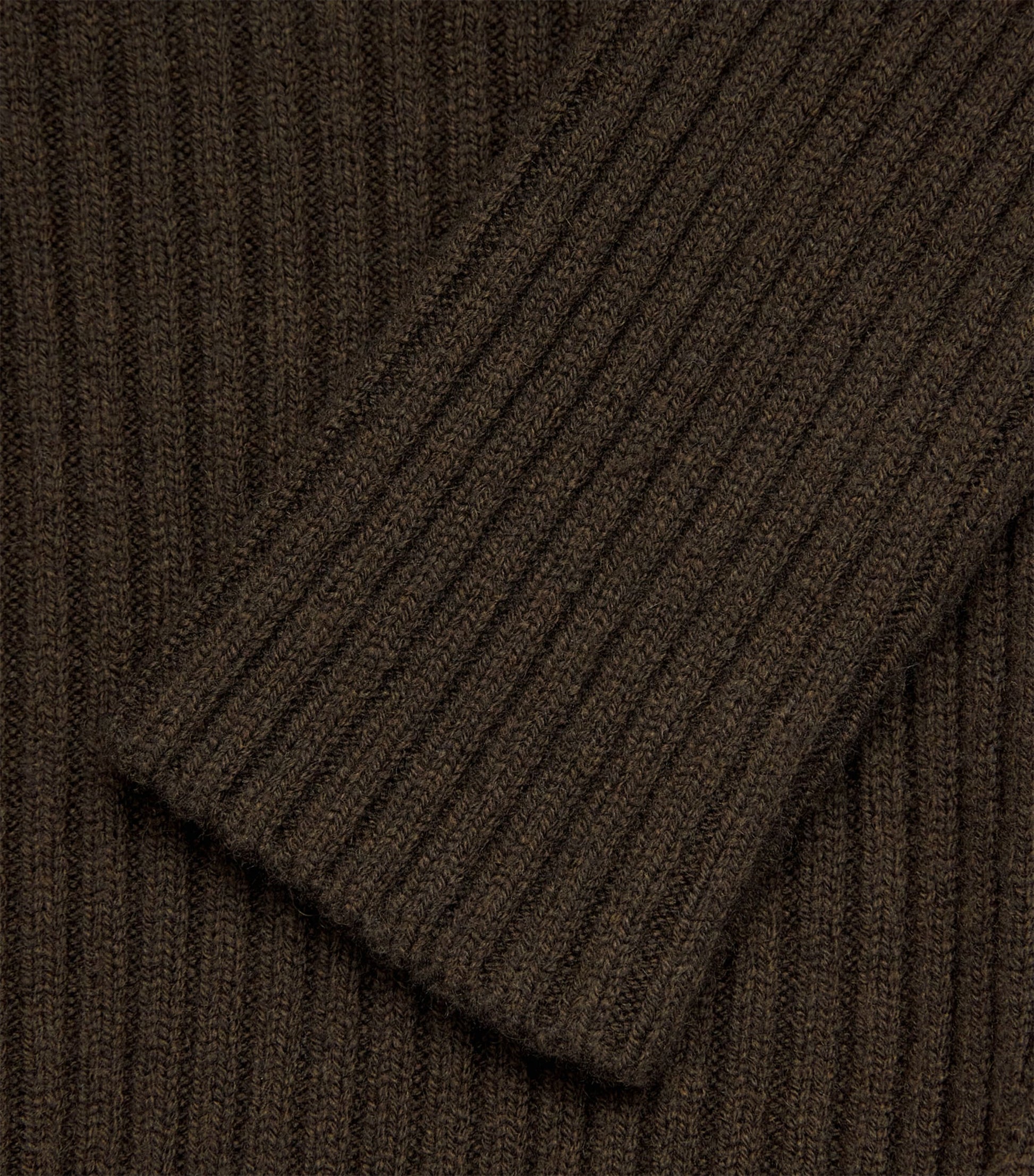 Green Wool-Blend Peplum Sweater