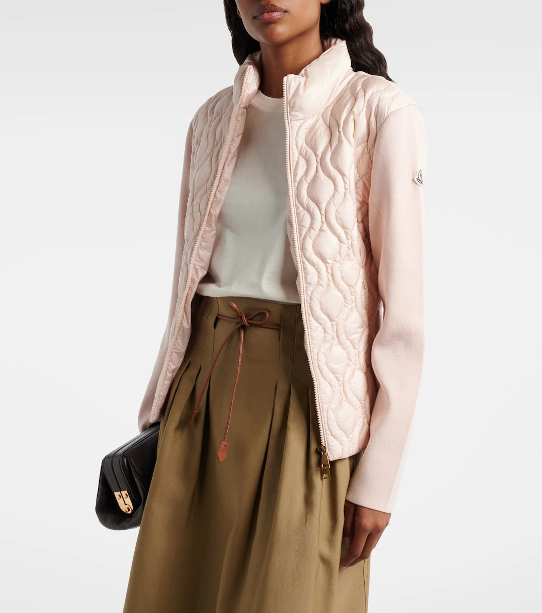 Moncler - Down-paneled cotton cardigan