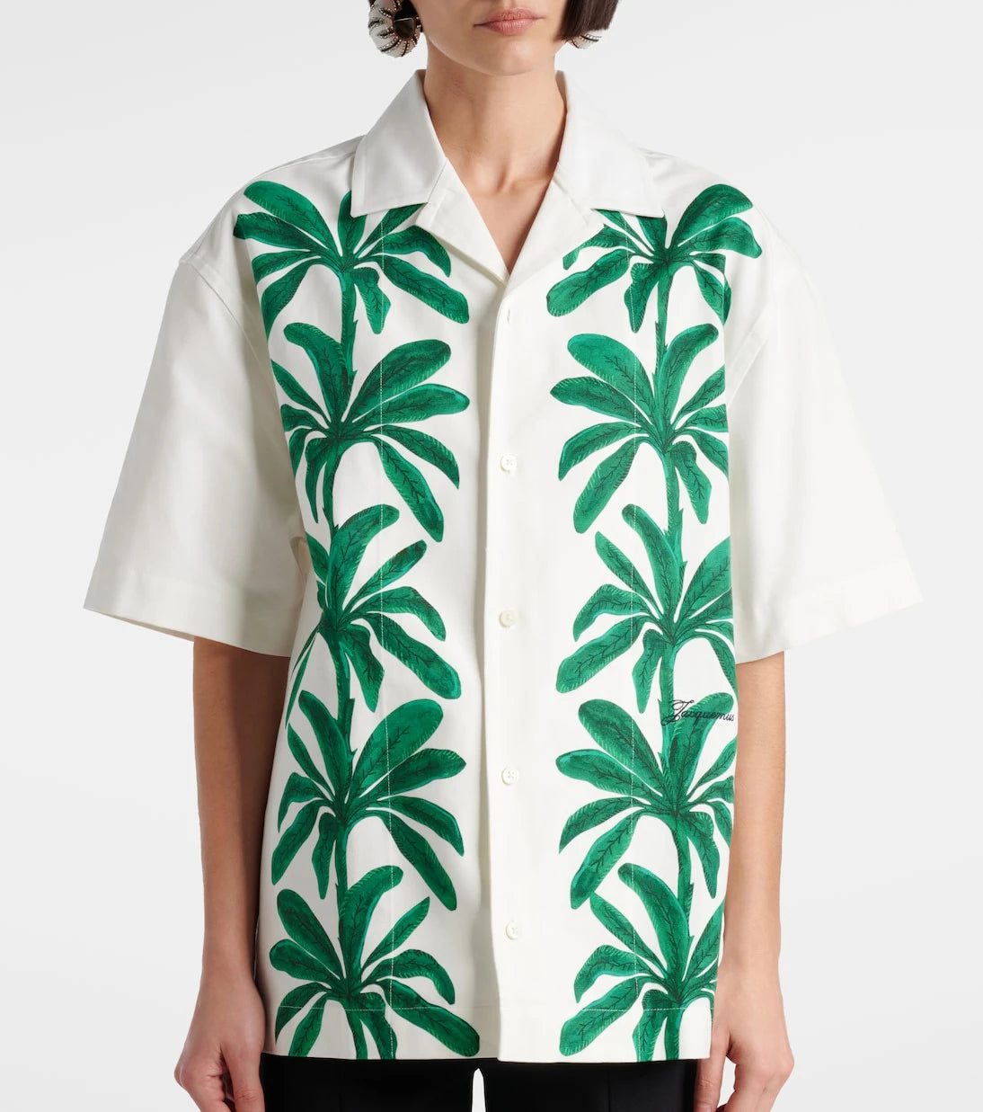 Jacquemus - قميص قطني بطبعة جينز