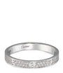 White Gold and Diamond LOVE Ring