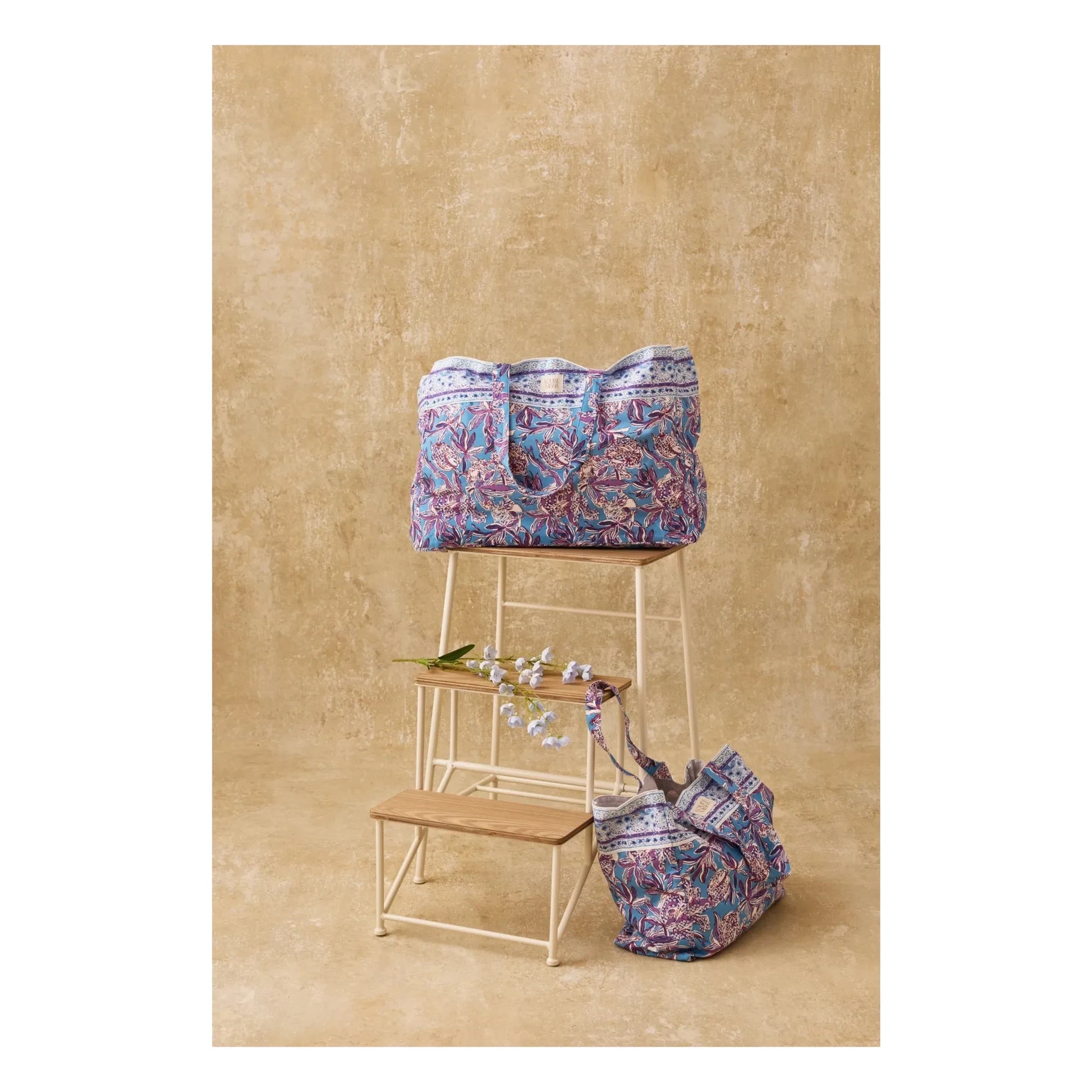 Louise Misha - Tote Bag Beverly Coton | Light blue