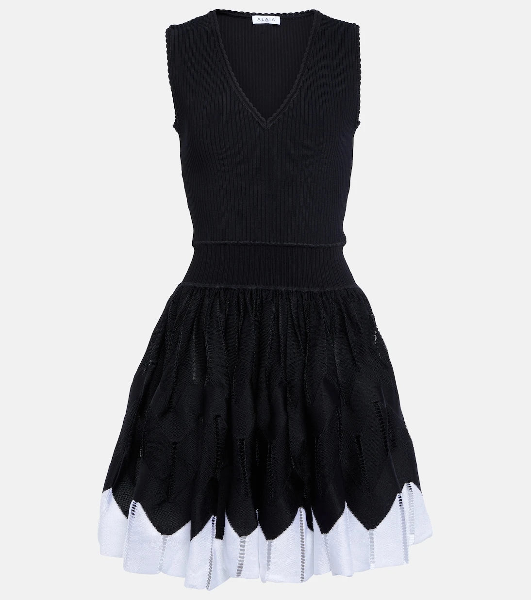 Alaïa - V-neck minidress