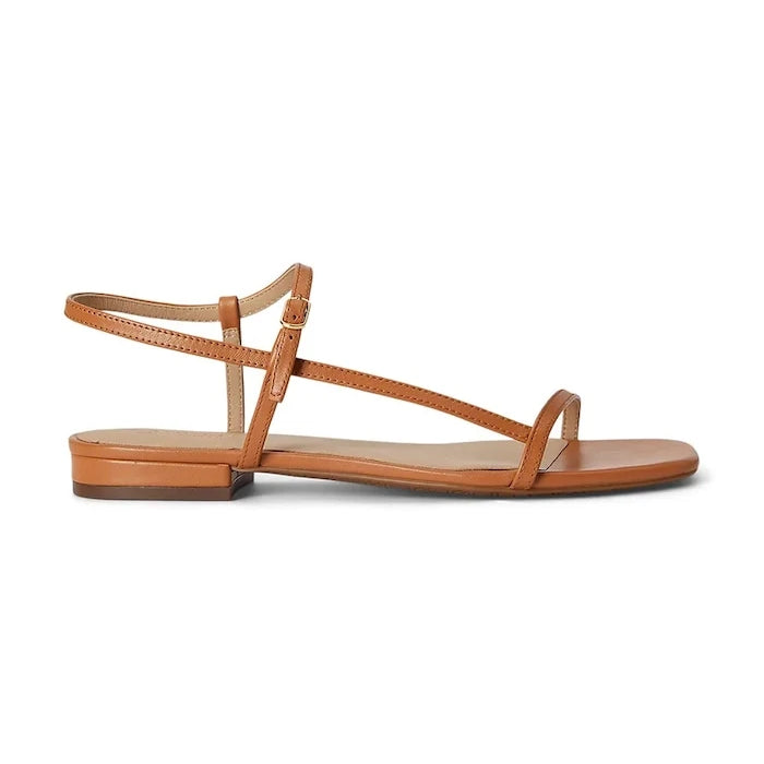 Lauren Ralph Lauren kadın deri sandalet Lainee