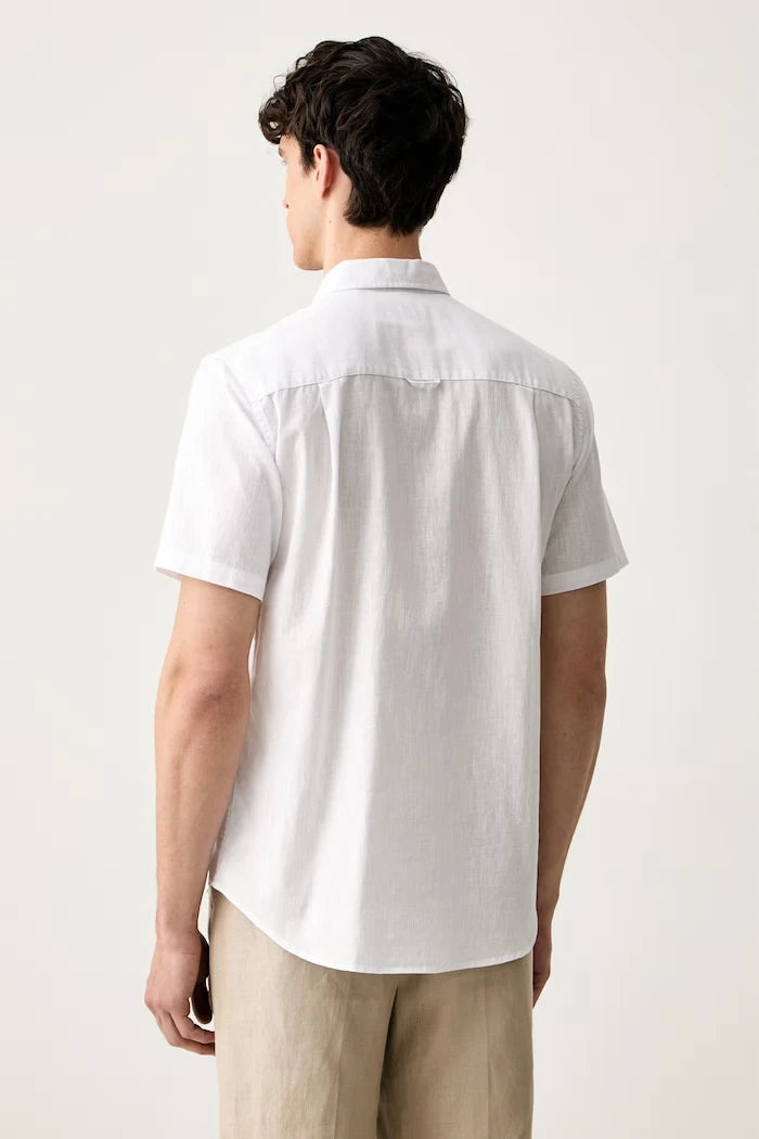 U.S. Polo Assn. Erkek Gömlek, Keten Karışımlı LINEN BLEND SS