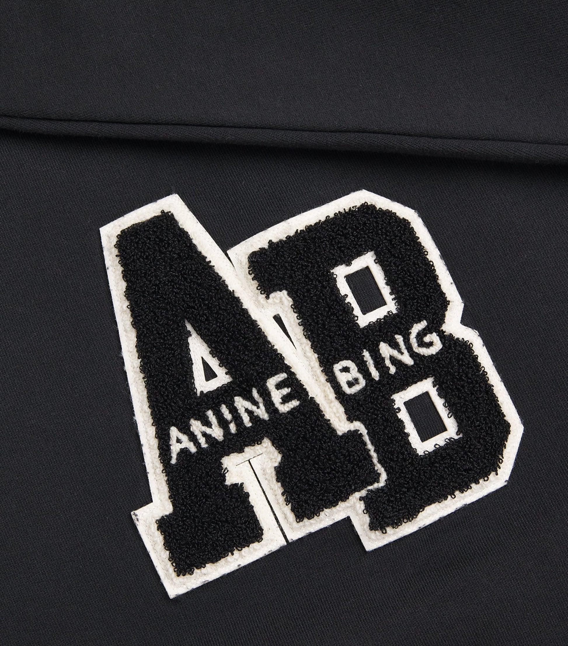 Black Oversized Cotton Logo Sweatshirt