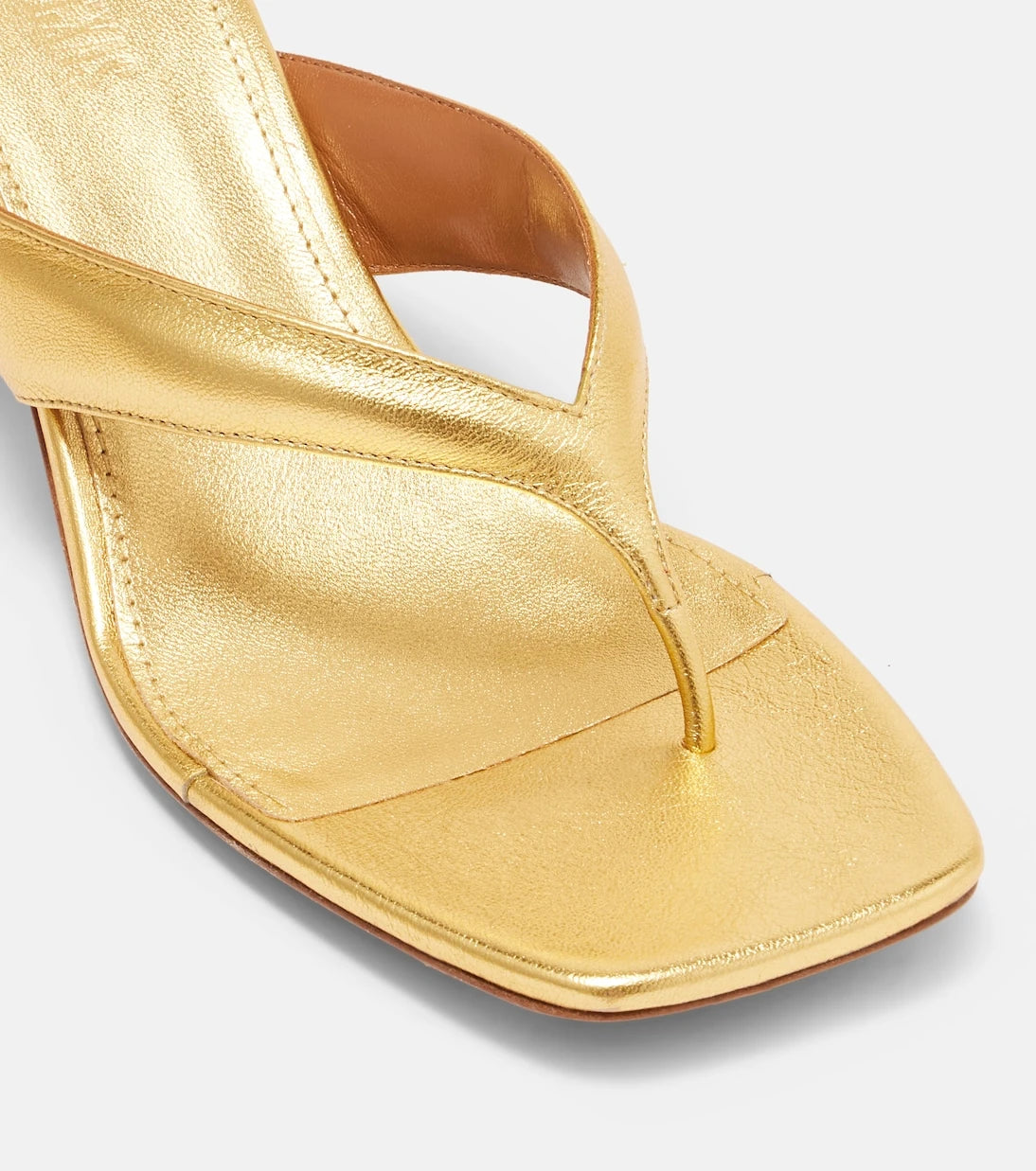 Paris Texas - Portofino metallic leather thong sandals