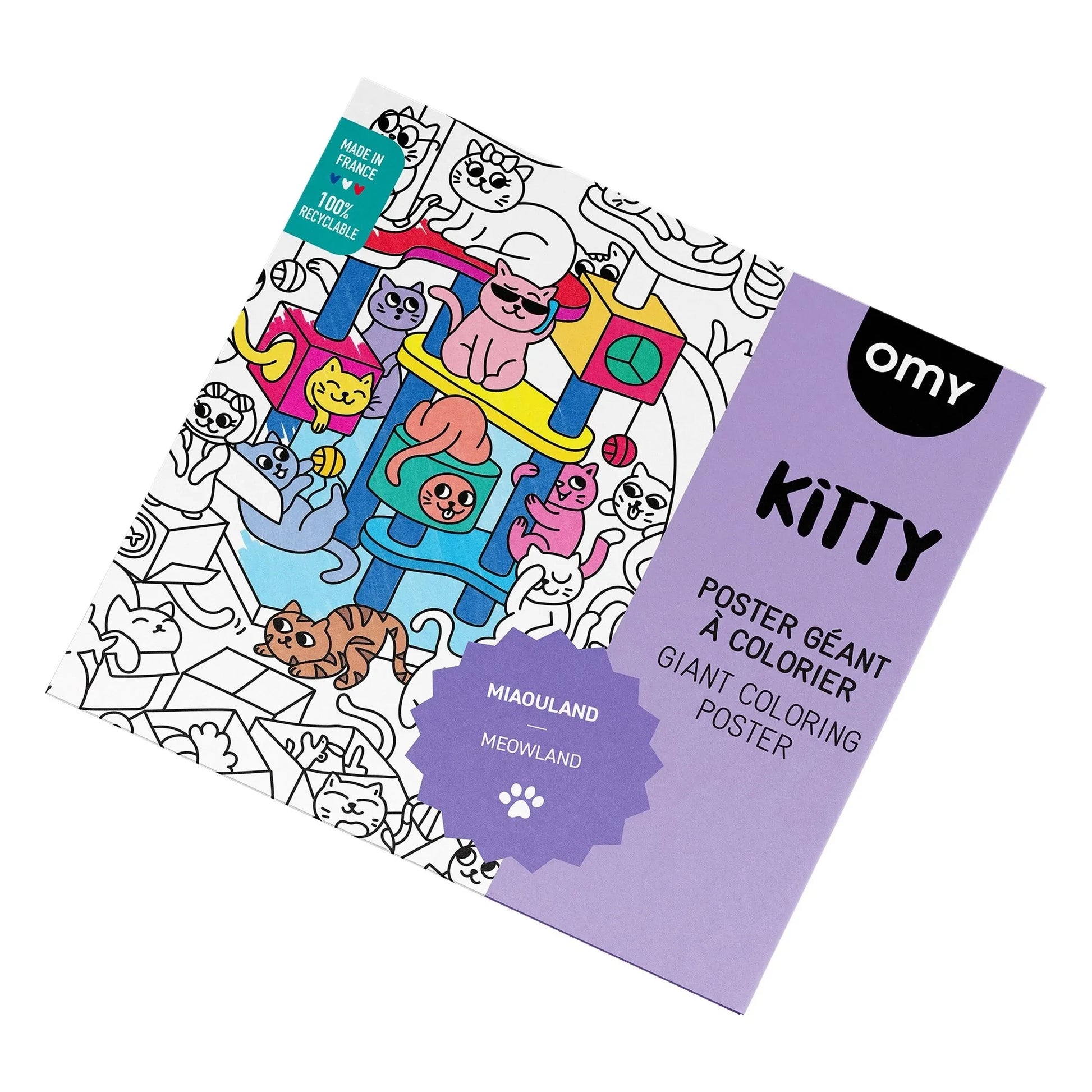 Omy - Giant coloring poster Kitty